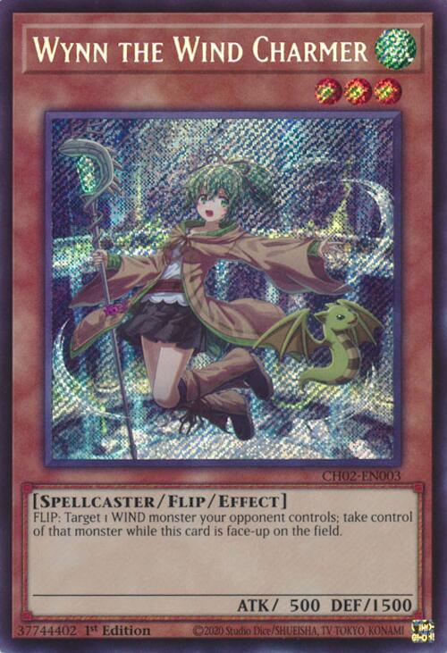 Wynn the Wind Charmer [CH02-EN003] Secret Rare | Exor Games Truro