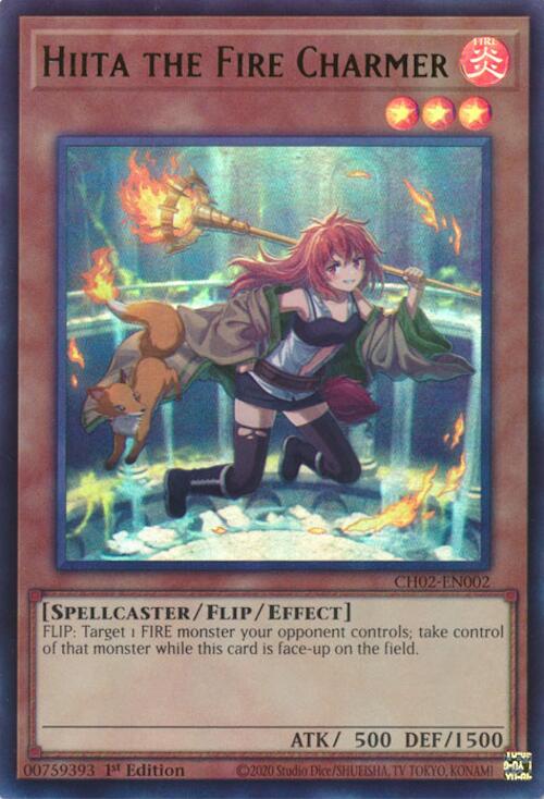 Hiita the Fire Charmer (Ultra Rare) [CH02-EN002] Ultra Rare | Exor Games Truro