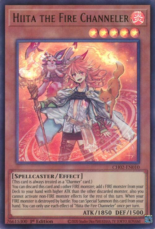 Hiita the Fire Channeler [CH02-EN010] Ultra Rare | Exor Games Truro