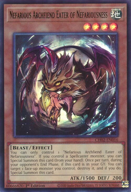 Nefarious Archfiend Eater of Nefariousness [CH02-EN016] Ultra Rare | Exor Games Truro