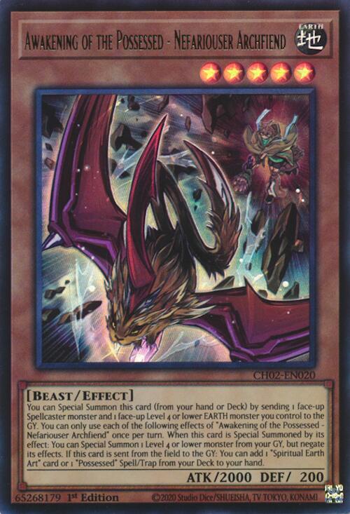 Awakening of the Possessed - Nefariouser Archfiend [CH02-EN020] Ultra Rare | Exor Games Truro