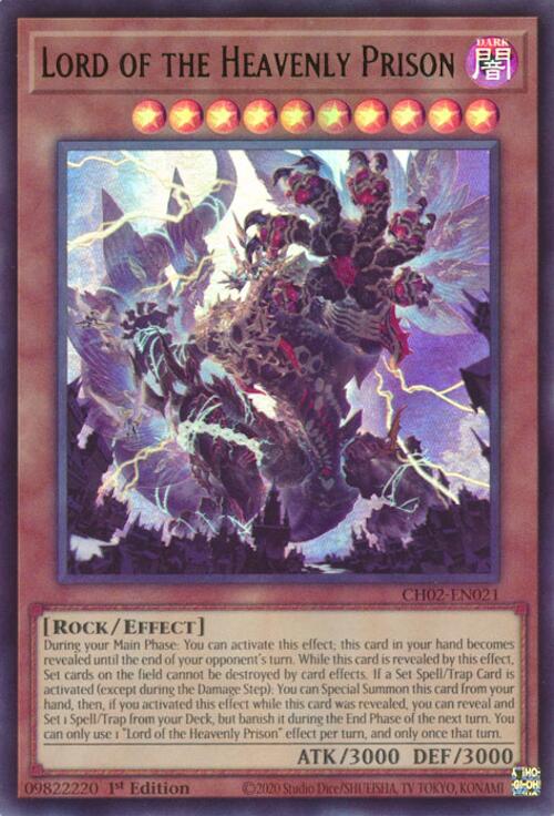 Lord of the Heavenly Prison [CH02-EN021] Ultra Rare | Exor Games Truro