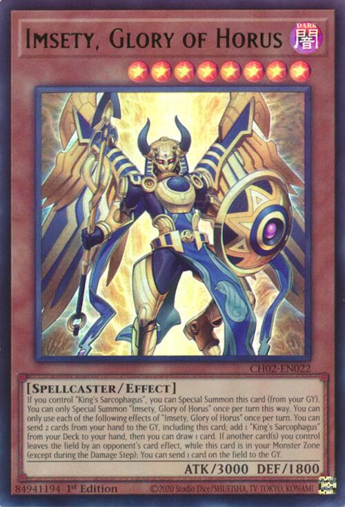 Imsety, Glory of Horus [CH02-EN022] Ultra Rare | Exor Games Truro