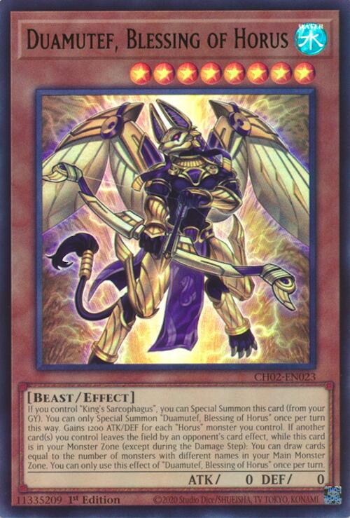 Duamutef, Blessing of Horus [CH02-EN023] Ultra Rare | Exor Games Truro