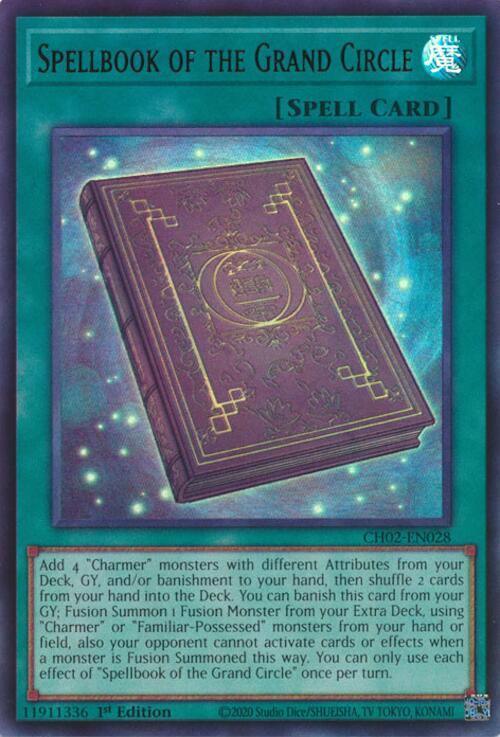 Spellbook of the Grand Circle (Ultra Rare) [CH02-EN028] Ultra Rare | Exor Games Truro