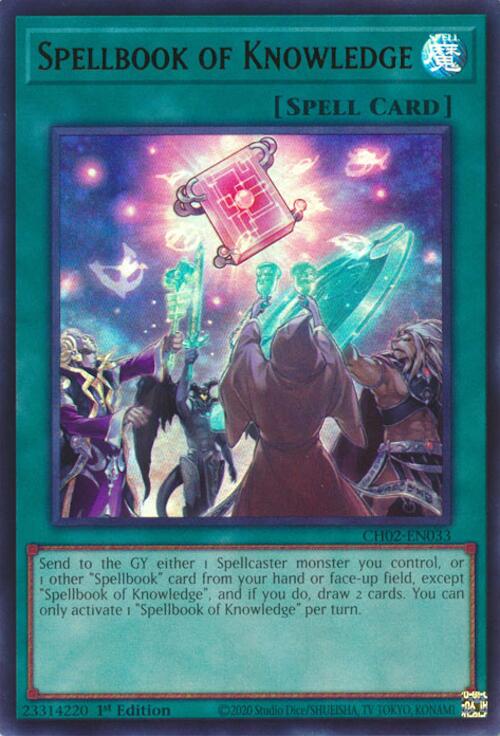 Spellbook of Knowledge [CH02-EN033] Ultra Rare | Exor Games Truro