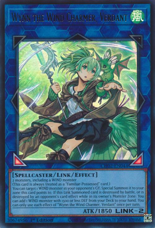 Wynn the Wind Charmer, Verdant [CH02-EN044] Ultra Rare | Exor Games Truro