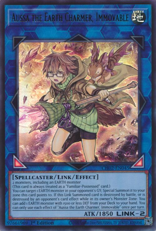 Aussa the Earth Charmer, Immovable [CH02-EN045] Ultra Rare | Exor Games Truro
