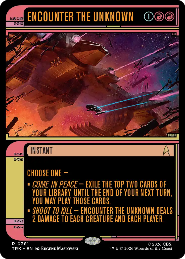 Encounter the Unknown (Showcase) [Star Trek] | Exor Games Truro