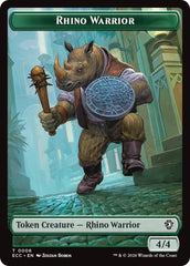 Rhino Warrior // Elemental (0009) Double-Sided Token [Lorwyn Eclipsed Tokens] | Exor Games Truro