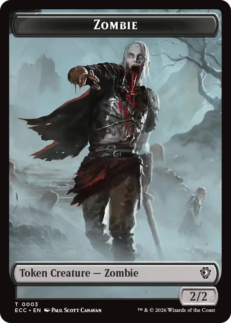 Zombie // Snake Double-Sided Token [Lorwyn Eclipsed Tokens] | Exor Games Truro