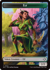 Elf // Kithkin (0007) Double-Sided Token [Lorwyn Eclipsed Tokens] | Exor Games Truro