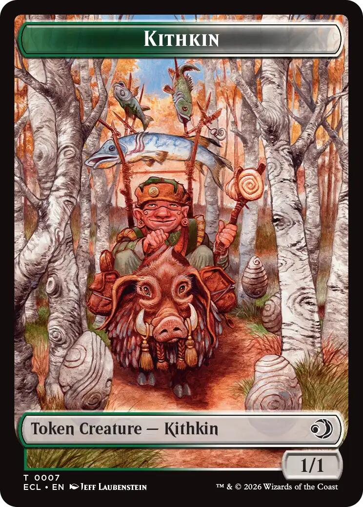 Kithkin // Treasure Double-Sided Token [Lorwyn Eclipsed Tokens] | Exor Games Truro