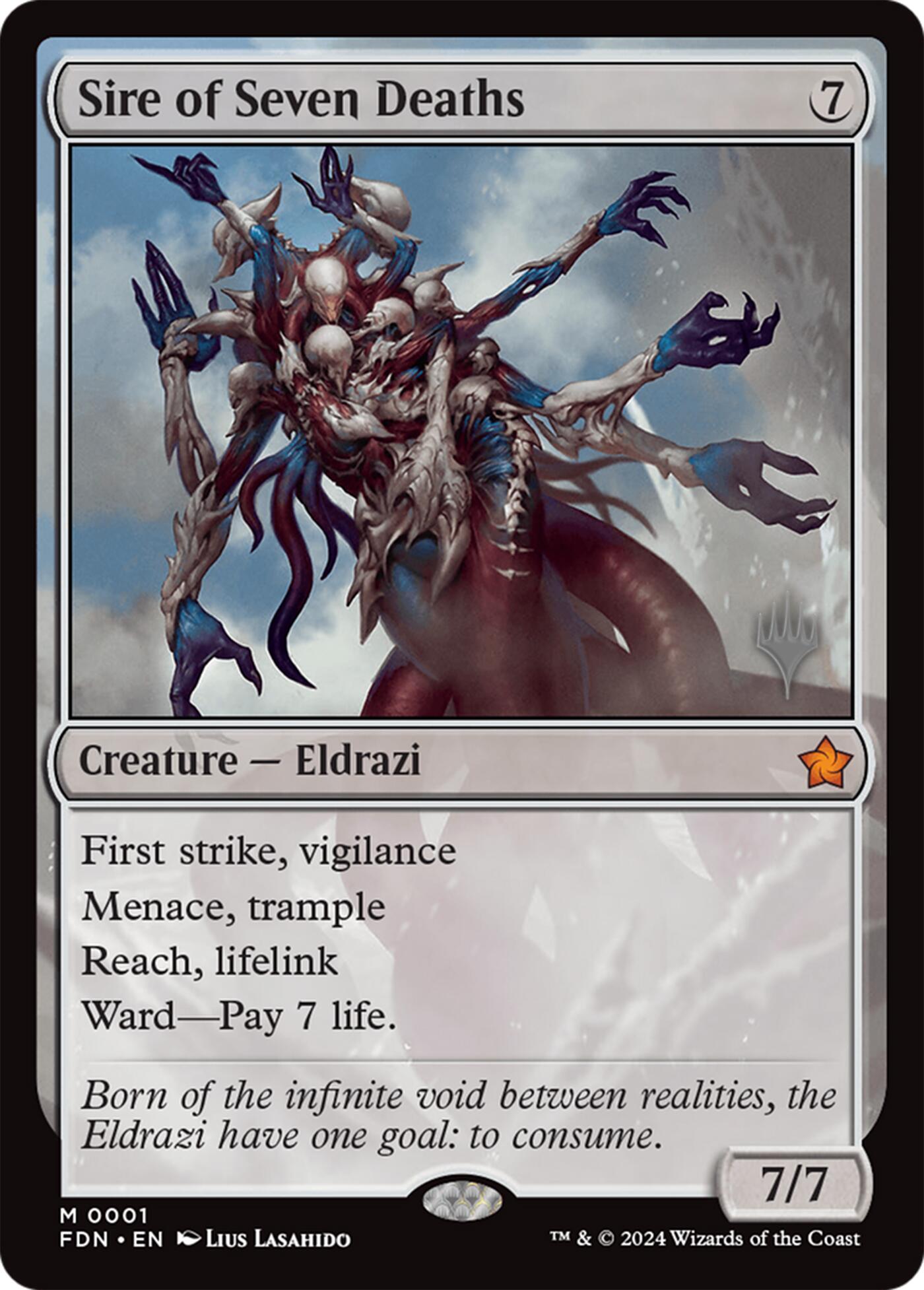 Sire of Seven Deaths [Lorwyn Eclipsed Promos] | Exor Games Truro