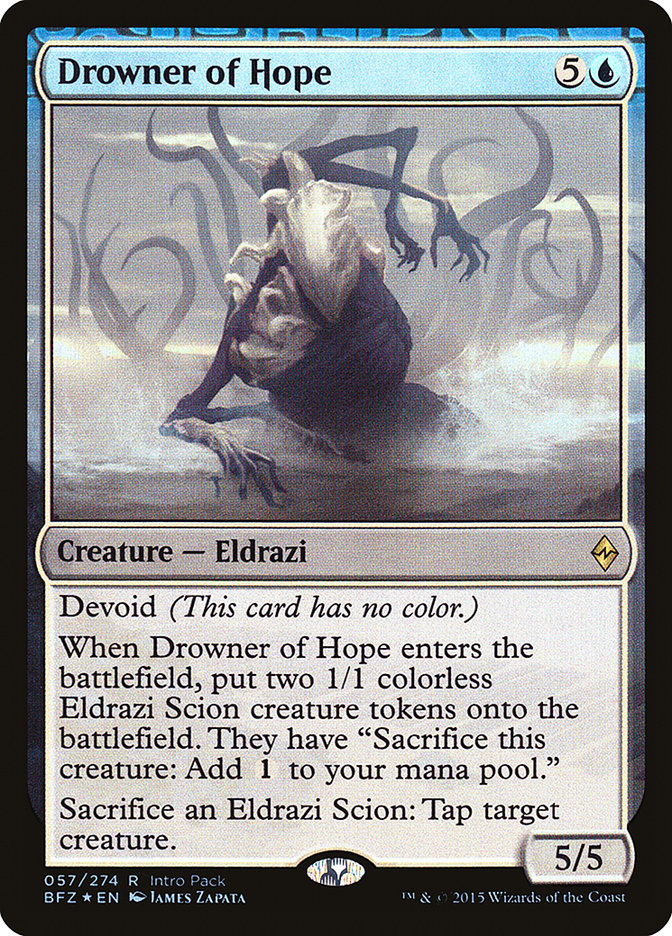 Drowner of Hope (Intro Pack) [Battle for Zendikar Promos] | Exor Games Truro