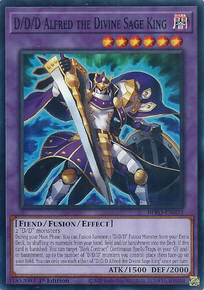 D/D/D Alfred the Divine Sage King [BPRO-EN033] Common | Exor Games Truro