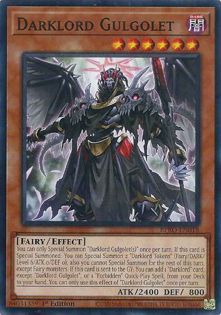 Darklord Gulgolet [BPRO-EN018] Common | Exor Games Truro