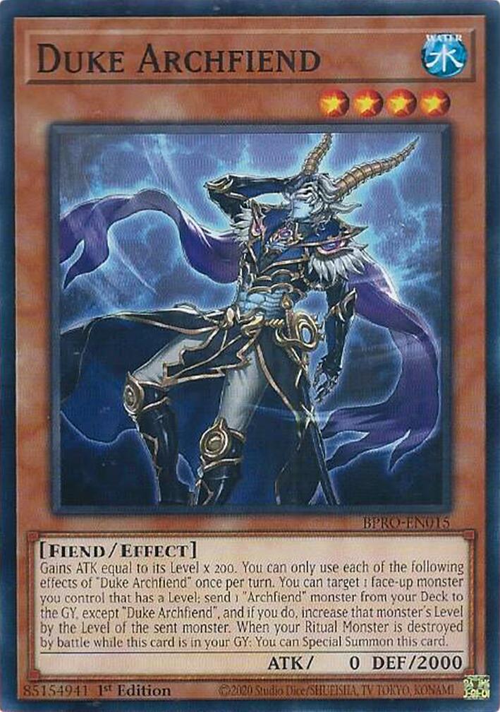 Duke Archfiend [BPRO-EN015] Common | Exor Games Truro