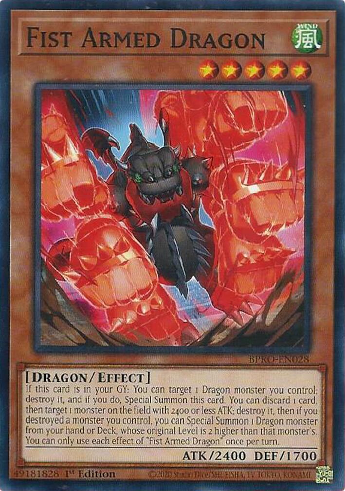 Fist Armed Dragon [BPRO-EN028] Common | Exor Games Truro