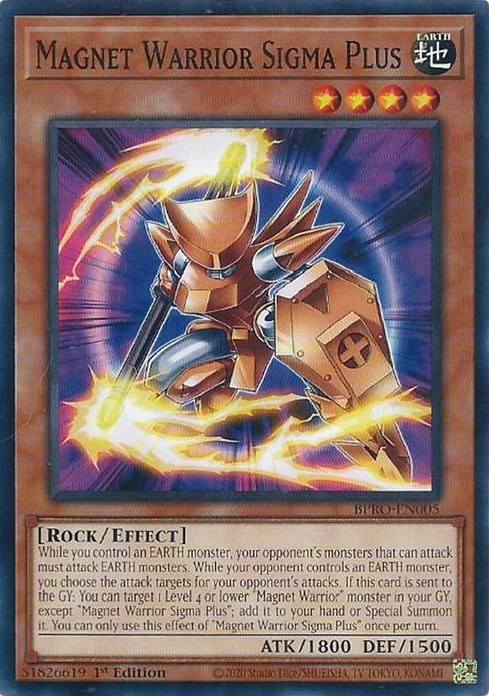 Magnet Warrior Sigma Plus [BPRO-EN005] Common | Exor Games Truro