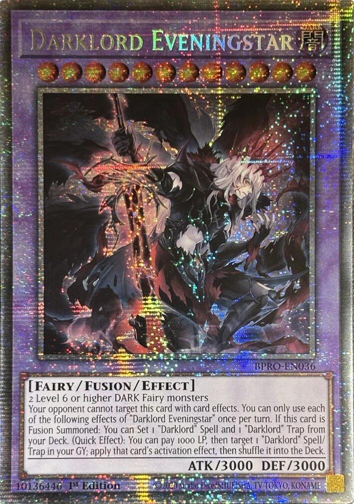 Darklord Eveningstar (Starlight Rare) [BPRO-EN036] Starlight Rare | Exor Games Truro
