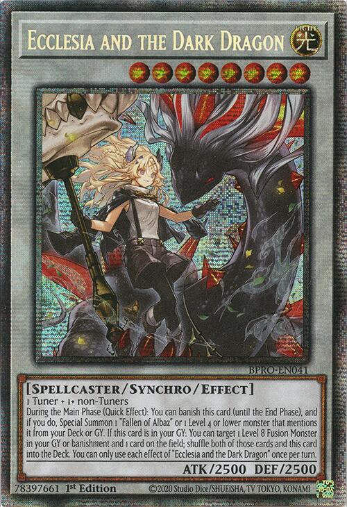 Ecclesia and the Dark Dragon (Starlight Rare) [BPRO-EN041] Starlight Rare | Exor Games Truro