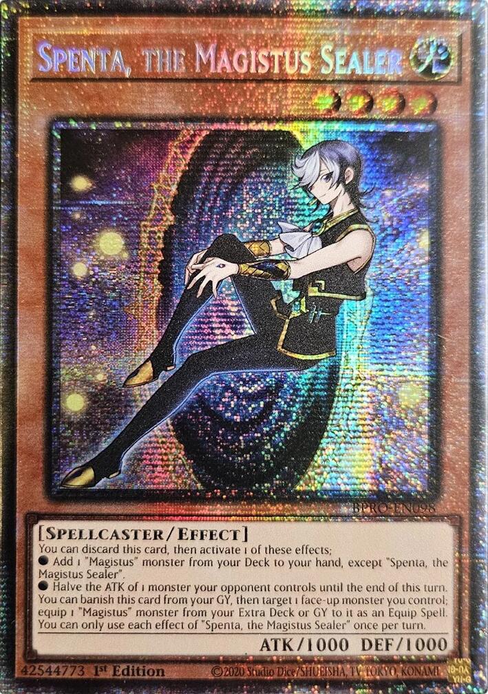 Spenta, the Magistus Sealer (Starlight Rare) [BPRO-EN098] Starlight Rare | Exor Games Truro