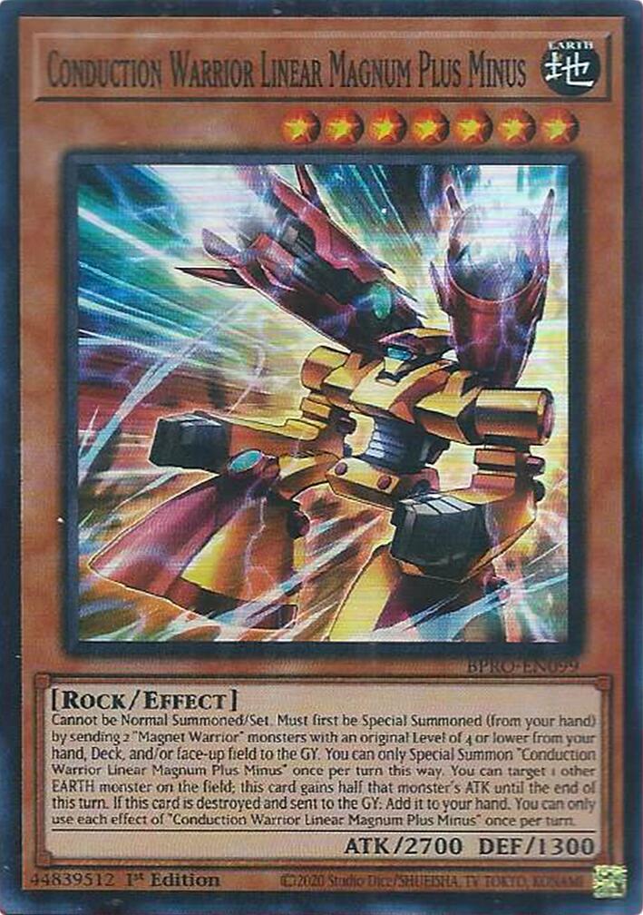 Conduction Warrior Linear Magnum Plus Minus [BPRO-EN099] Super Rare | Exor Games Truro