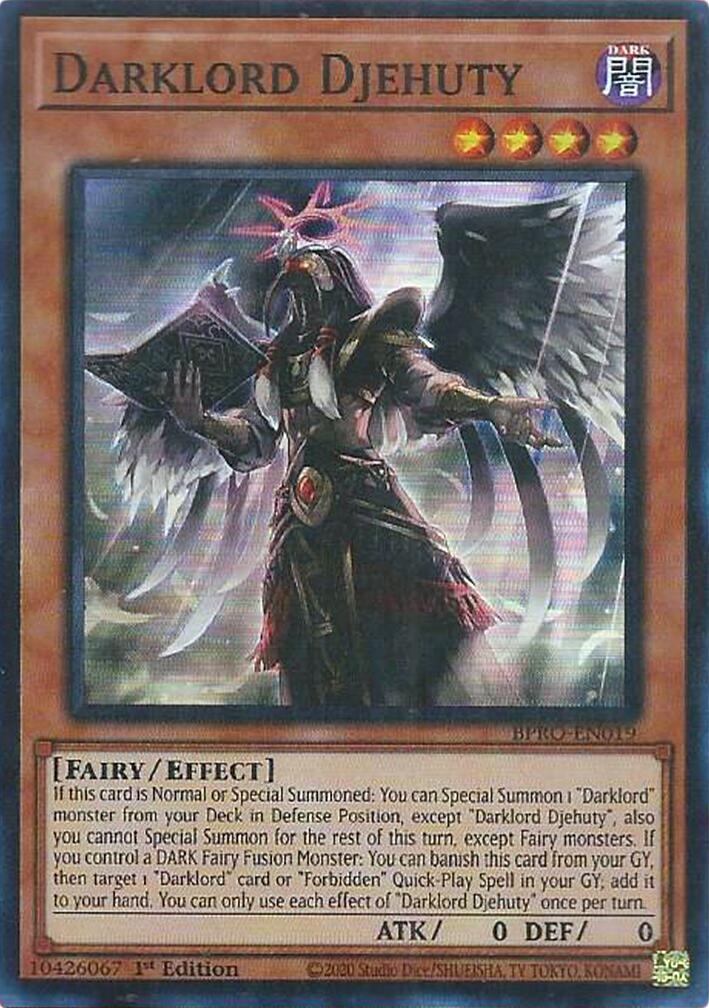 Darklord Djehuty [BPRO-EN019] Super Rare | Exor Games Truro