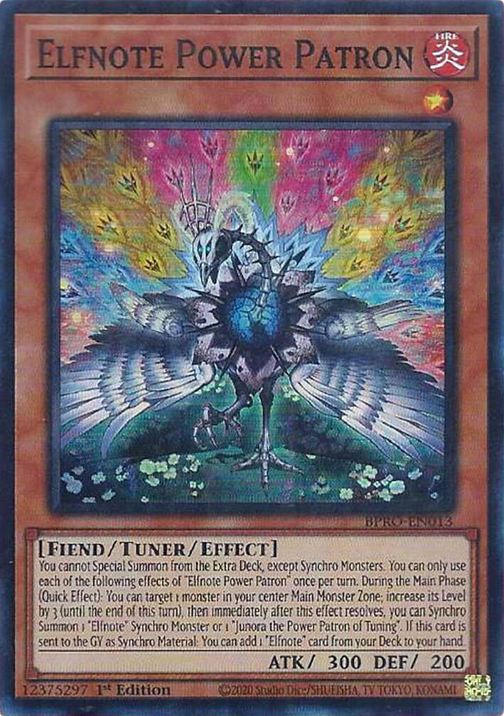 Elfnote Power Patron [BPRO-EN013] Super Rare | Exor Games Truro