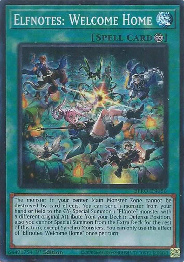 Elfnotes: Welcome Home [BPRO-EN056] Super Rare | Exor Games Truro