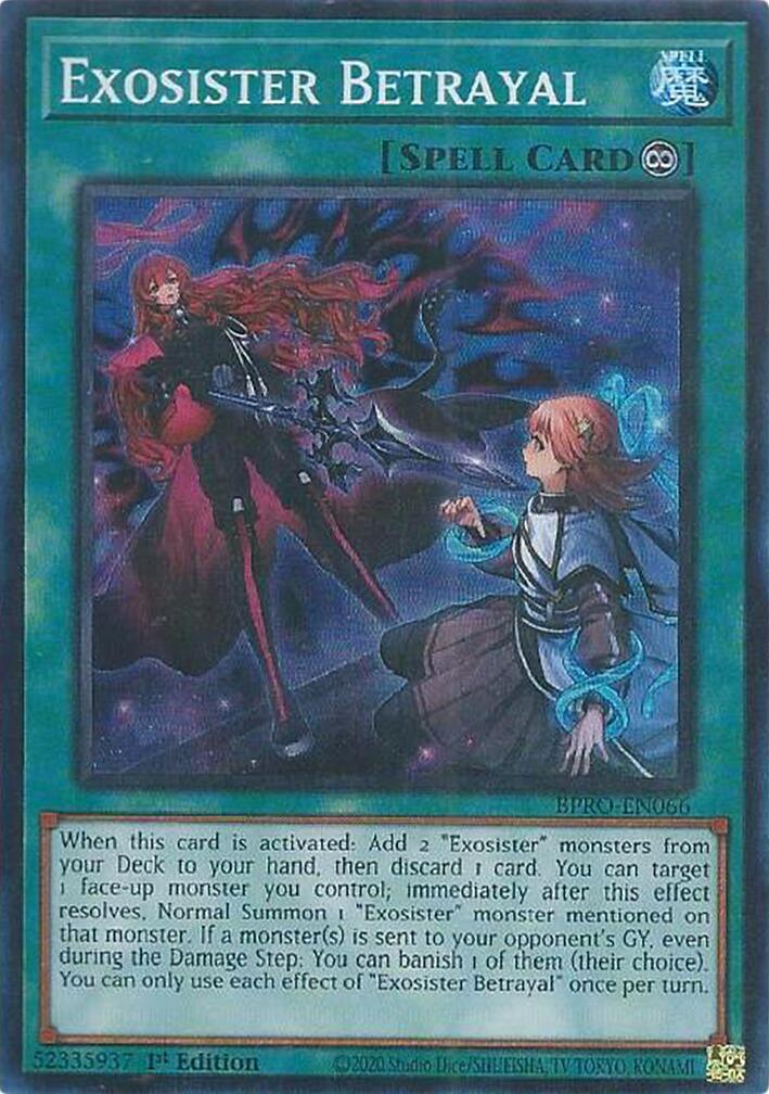 Exosister Betrayal [BPRO-EN066] Super Rare | Exor Games Truro