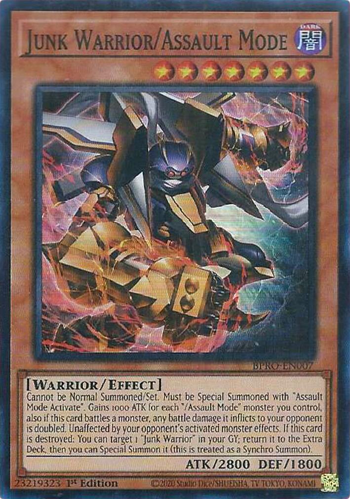 Junk Warrior/Assault Mode [BPRO-EN007] Super Rare | Exor Games Truro