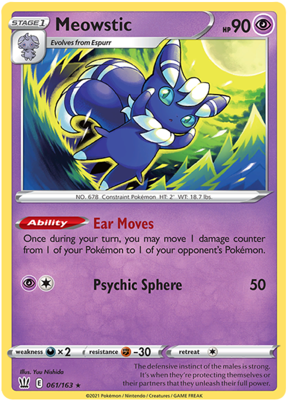 Meowstic (061/163) [Sword & Shield: Battle Styles] | Exor Games Truro