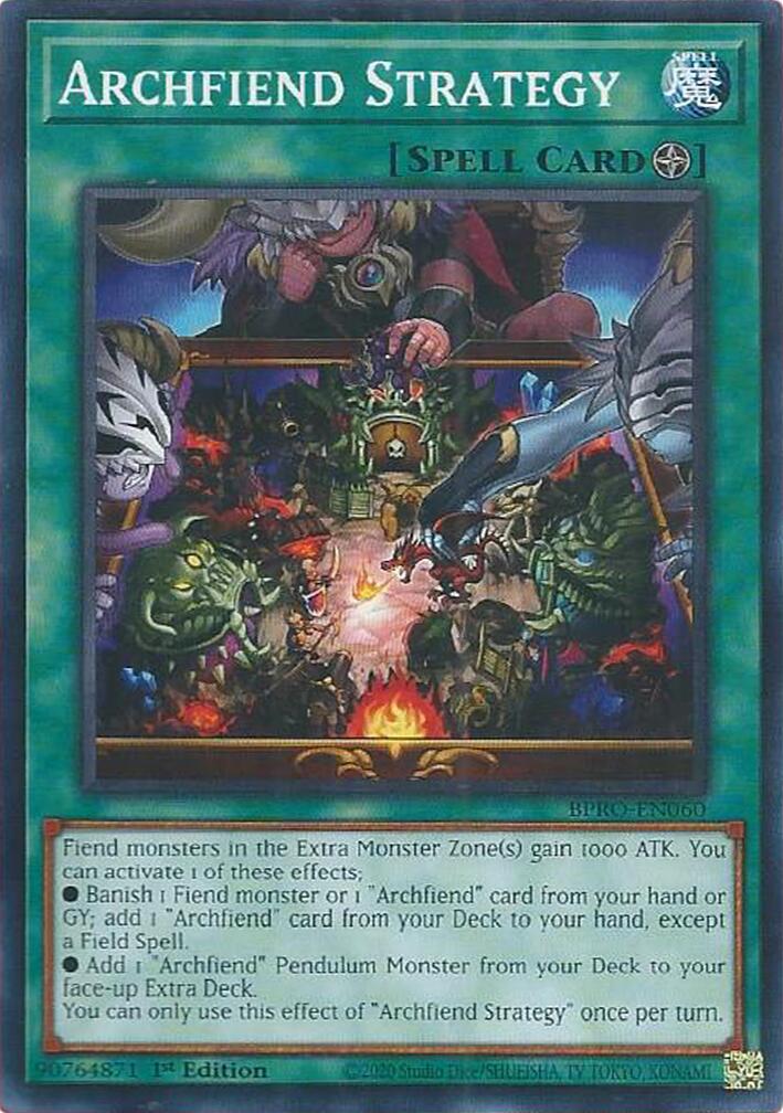 Archfiend Strategy [BPRO-EN060] Rare | Exor Games Truro