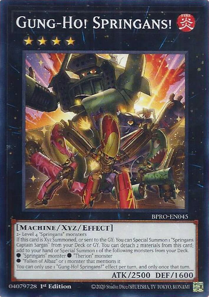 Gung-Ho! Springans! [BPRO-EN045] Common | Exor Games Truro