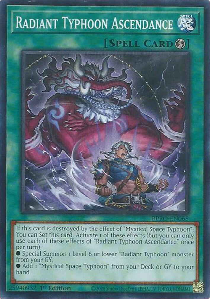 Radiant Typhoon Ascendance [BPRO-EN065] Common | Exor Games Truro
