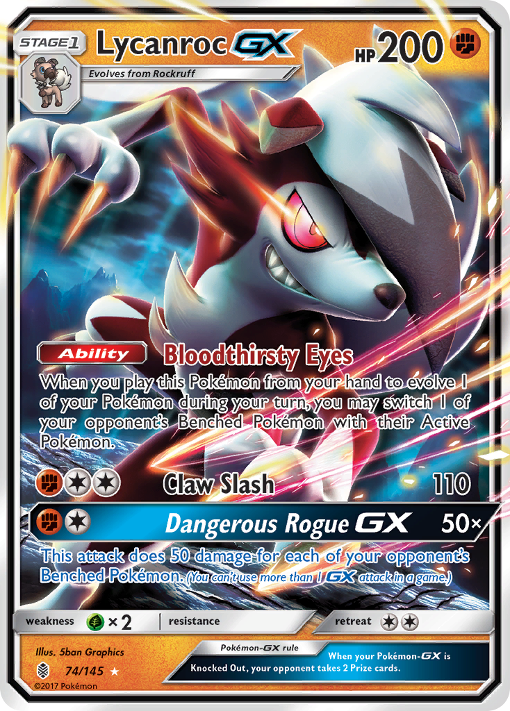 Lycanroc GX (74/145) [Sun & Moon: Guardians Rising] | Exor Games Truro