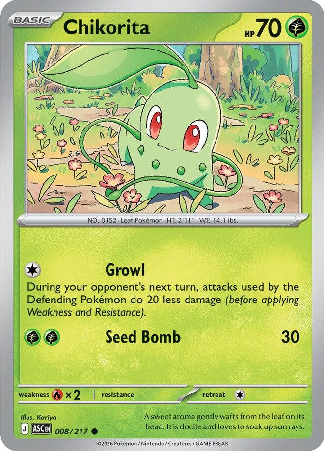 Chikorita (008/217) [Mega Evolution: Ascended Heroes] | Exor Games Truro
