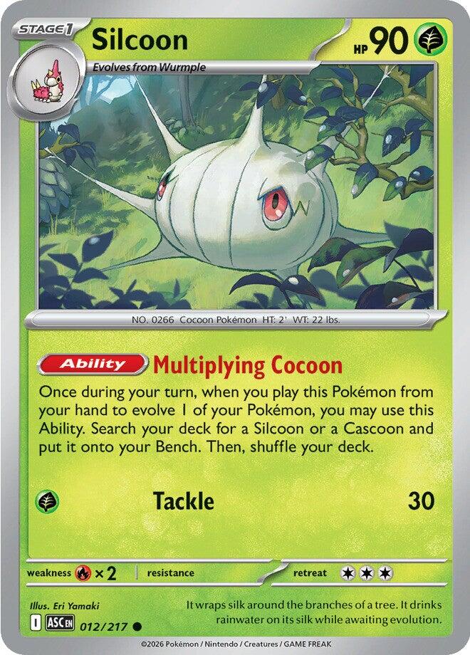 Silcoon (012/217) [Mega Evolution: Ascended Heroes] | Exor Games Truro