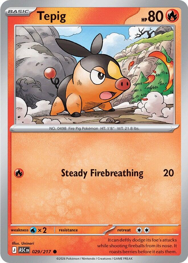 Tepig (029/217) [Mega Evolution: Ascended Heroes] | Exor Games Truro