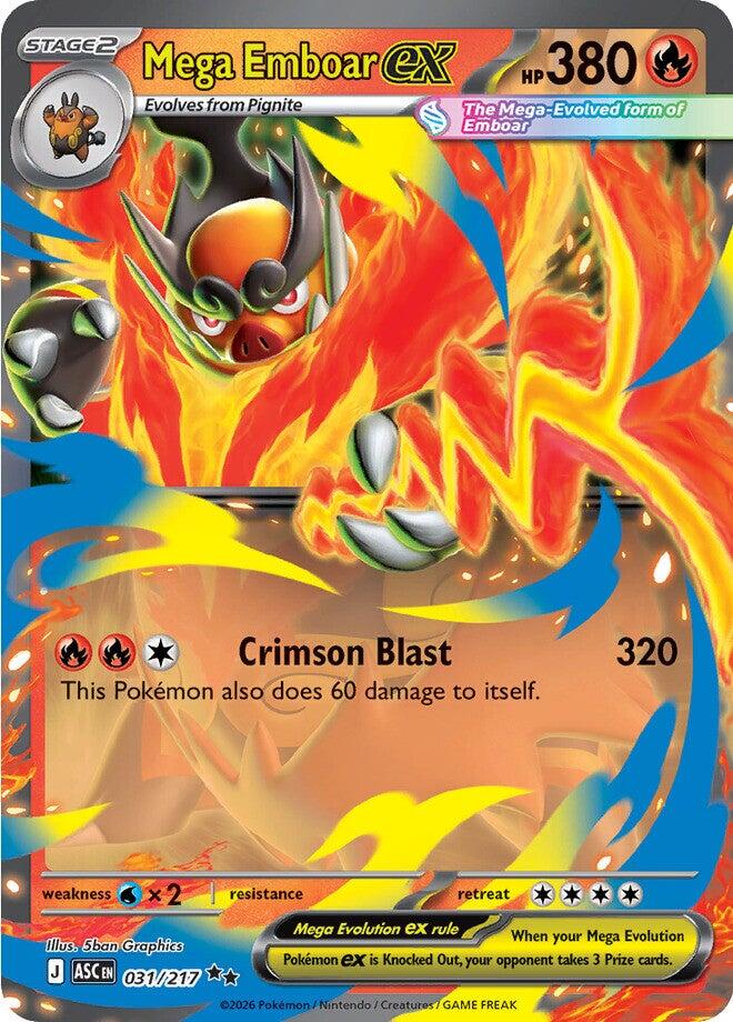 Mega Emboar ex (031/217) [Mega Evolution: Ascended Heroes] | Exor Games Truro