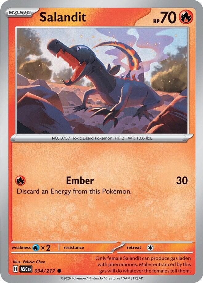 Salandit (034/217) [Mega Evolution: Ascended Heroes] | Exor Games Truro
