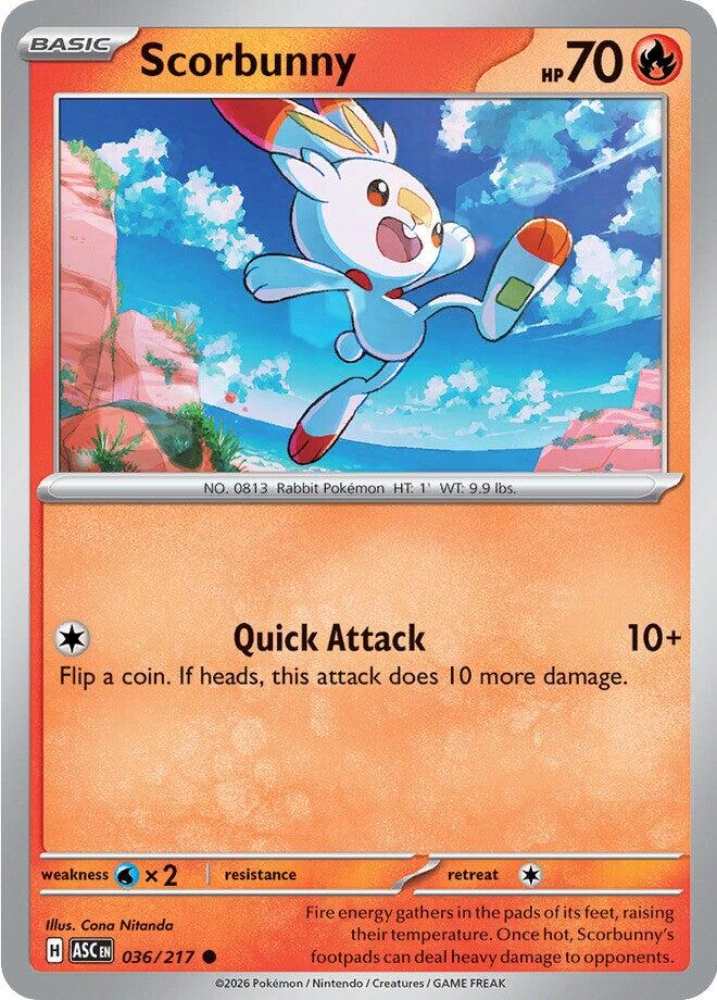Scorbunny (036/217) [Mega Evolution: Ascended Heroes] | Exor Games Truro