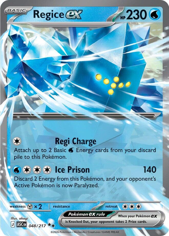 Regice ex (048/217) [Mega Evolution: Ascended Heroes] | Exor Games Truro