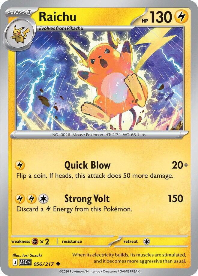 Raichu (056/217) [Mega Evolution: Ascended Heroes] | Exor Games Truro