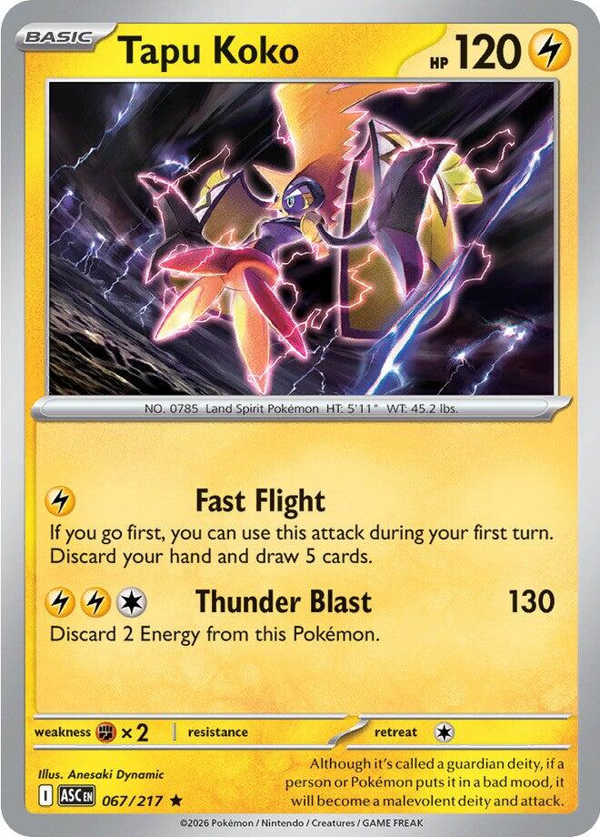 Tapu Koko (067/217) [Mega Evolution: Ascended Heroes] | Exor Games Truro
