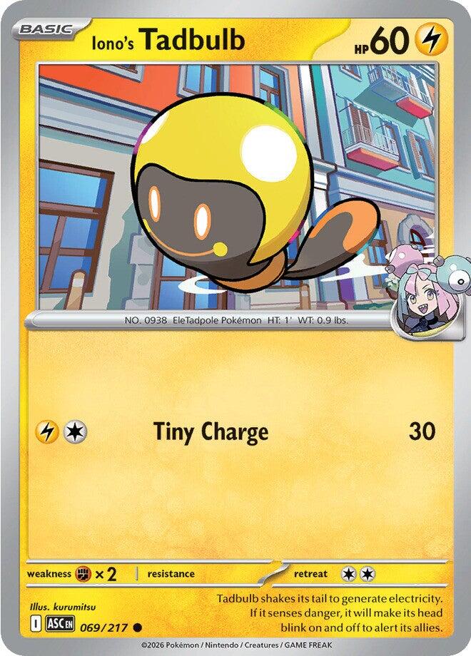Iono's Tadbulb (069/217) [Mega Evolution: Ascended Heroes] | Exor Games Truro