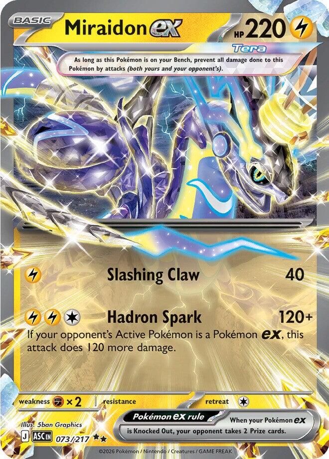 Miraidon ex (073/217) [Mega Evolution: Ascended Heroes] | Exor Games Truro