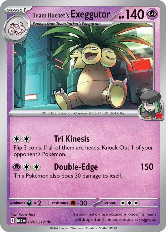 Team Rocket's exeggutor (078/217) [Mega Evolution: Ascended Heroes] | Exor Games Truro